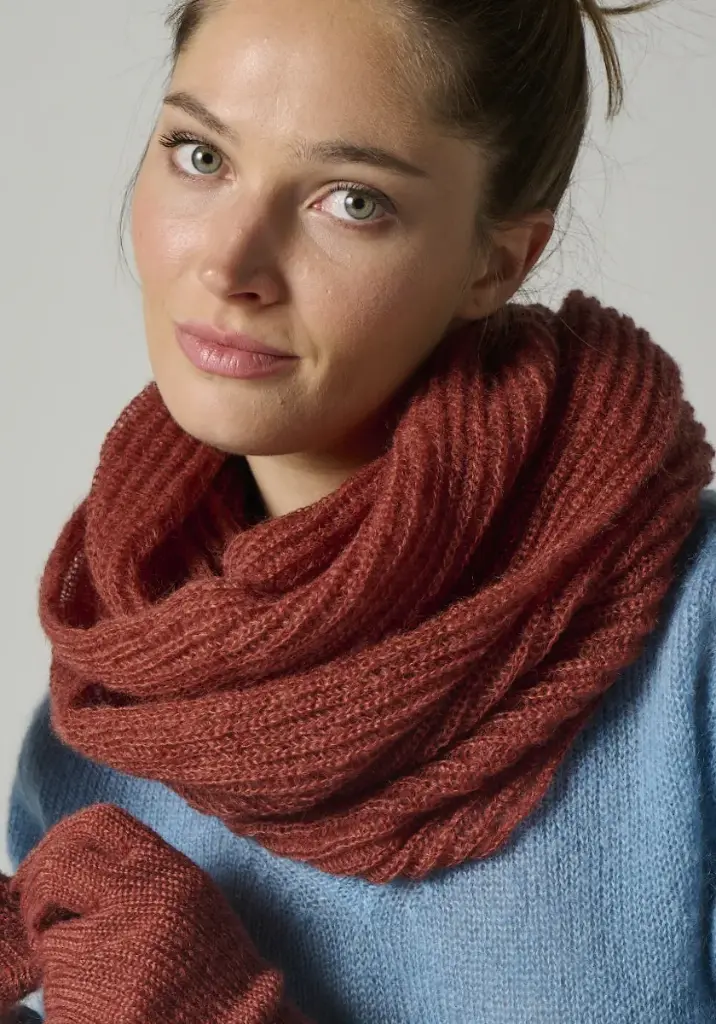 Snood en laine made in France pour femme