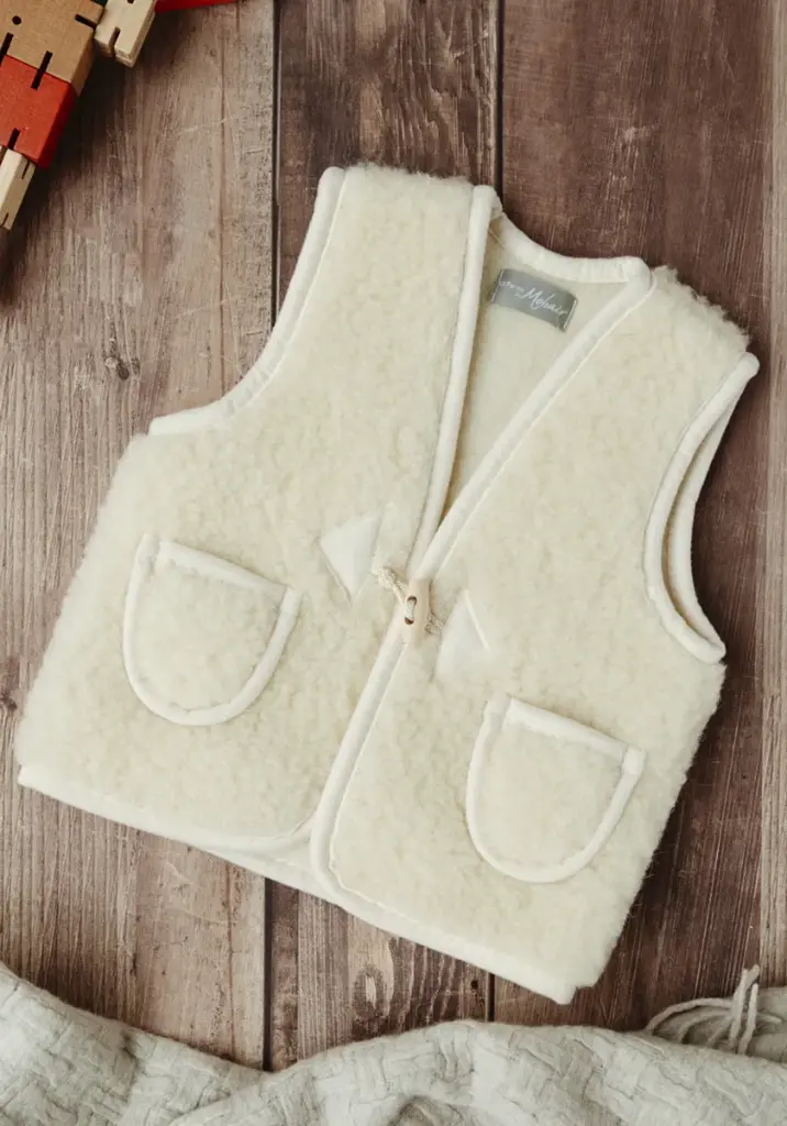Gilet en laine de mouton pour enfant