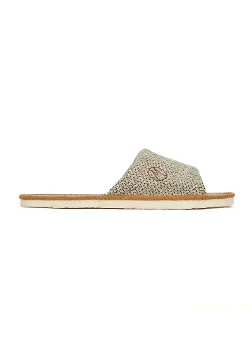 Mules ouvertes pour femme en lin