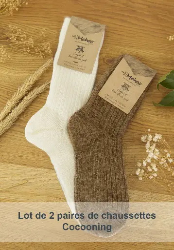 Lot de 2 chaussettes cocooning