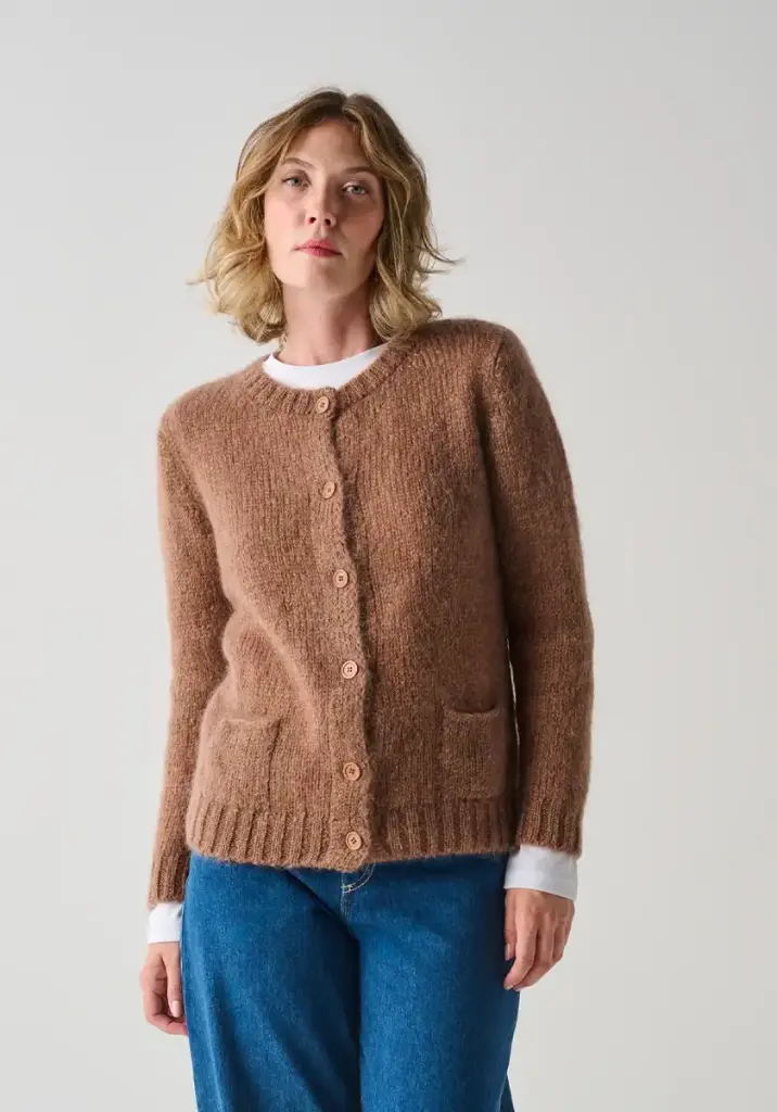Gilet femme en mohair de chevreau 