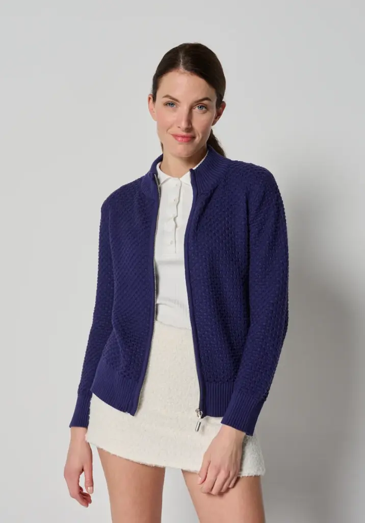 Gilet zippé femme coton bio