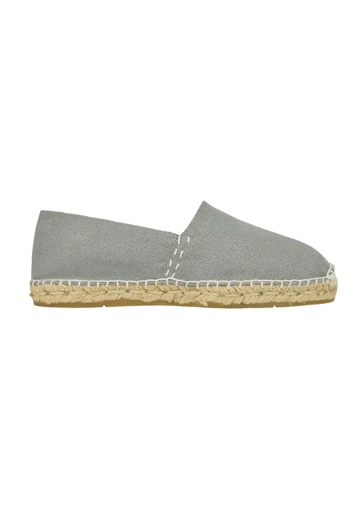 Espadrilles basques traditionnelles couleur gris