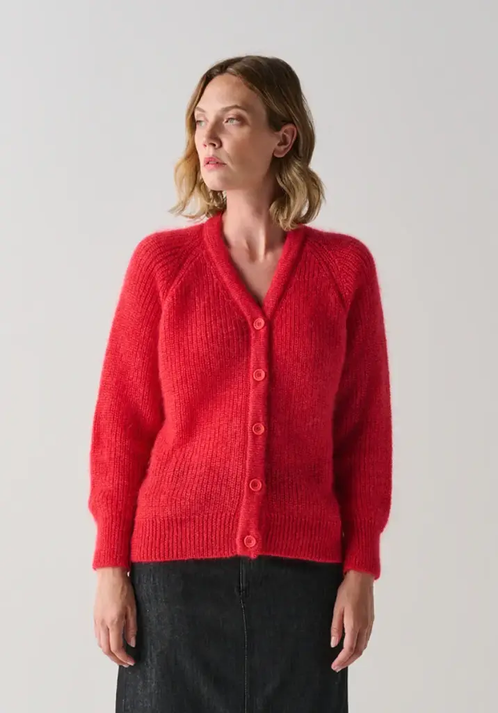 Gilet femme en mohair et soie