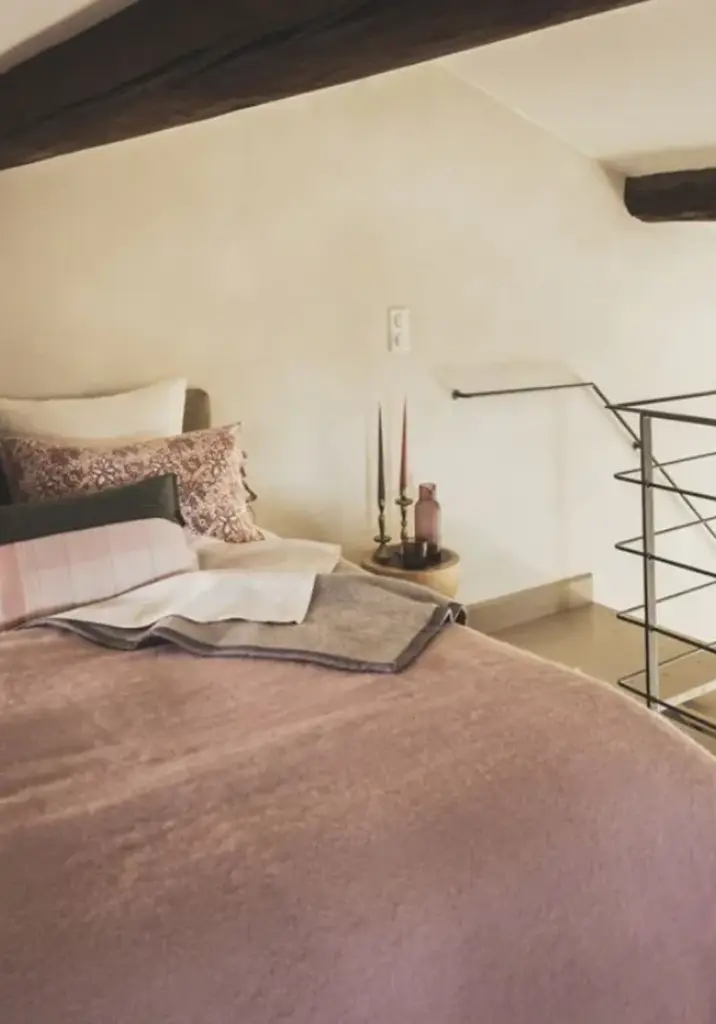 Couverture chaude laine mère et d'agneau