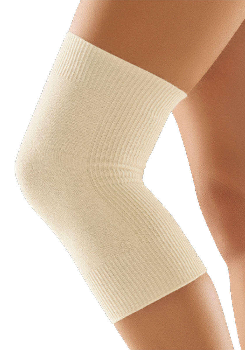 Une paire de genouillères en tissu de bambou pour le soutien du genou, la  douleur arthritique, les femmes et les hommes (teint) 