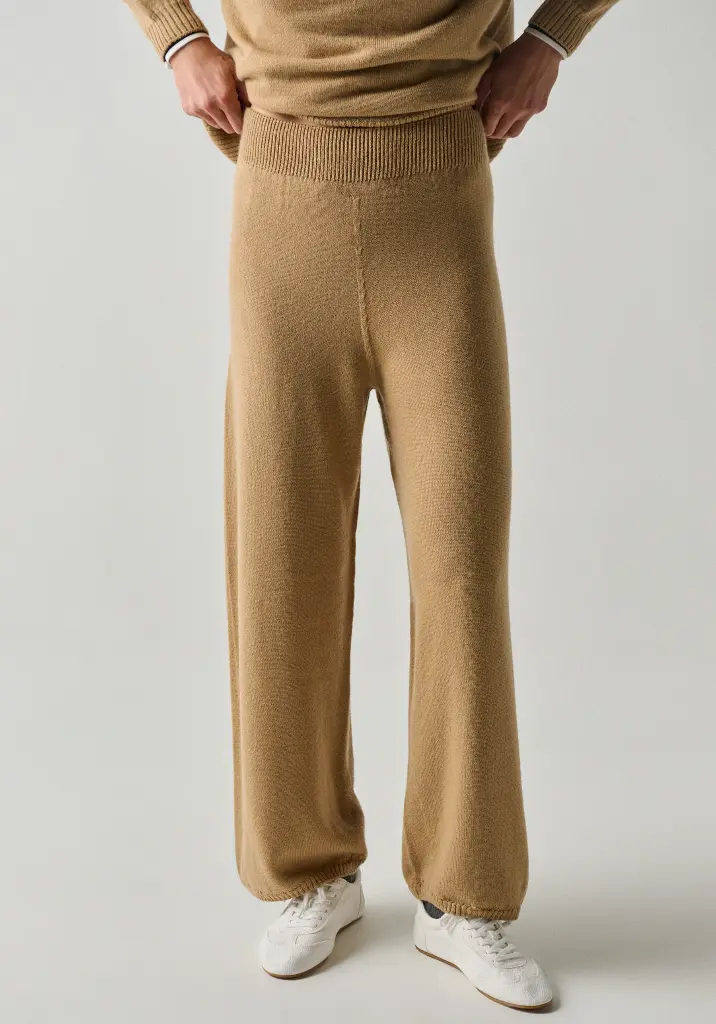 Pantalon femme en mérinos et alpaga