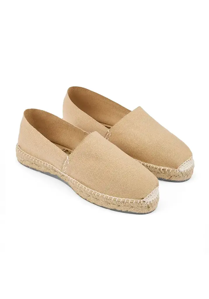 Espadrilles traditionnelles mixtes couleur beige