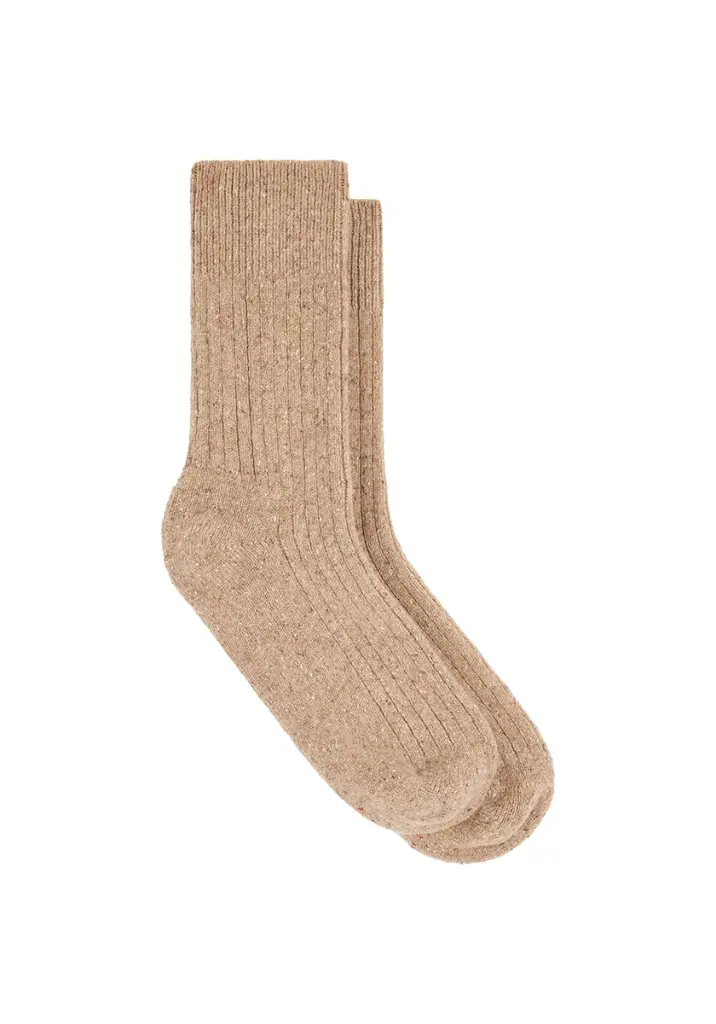 Chaussettes chaudes homme en laine et soie