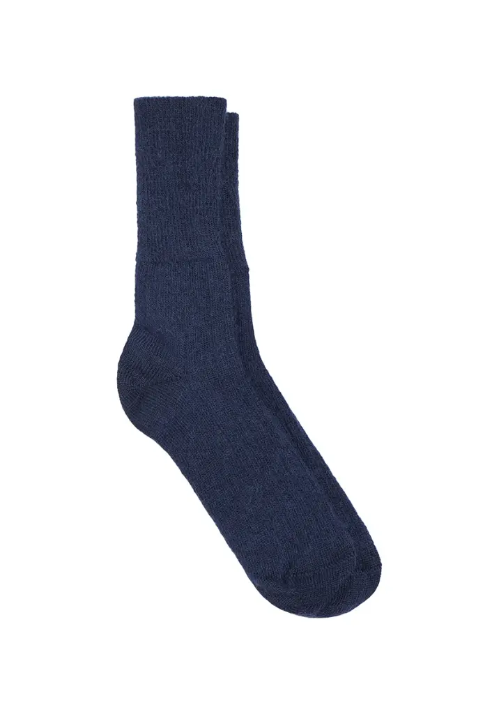 Chaussettes sans compression mixtes en mohair de chevreau