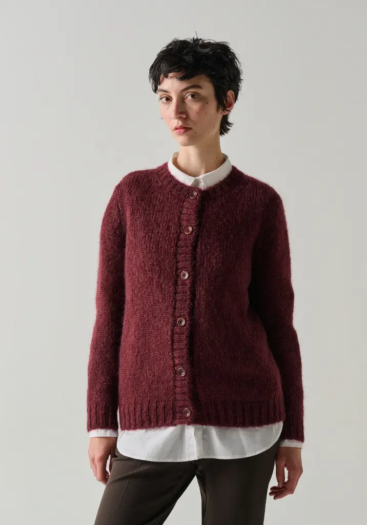 Gilet femme en laine mohair de chevreau