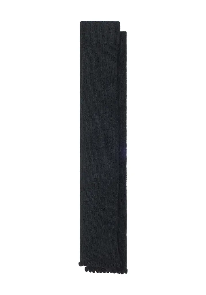 Jambières femme en mohair coloris noir