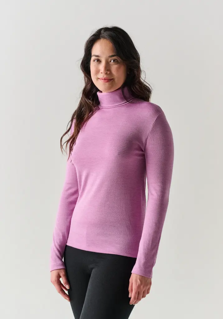 Sous-pull femme coton laine et soie
