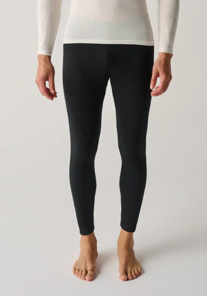 Caleçon homme en coton laine et soie noir
