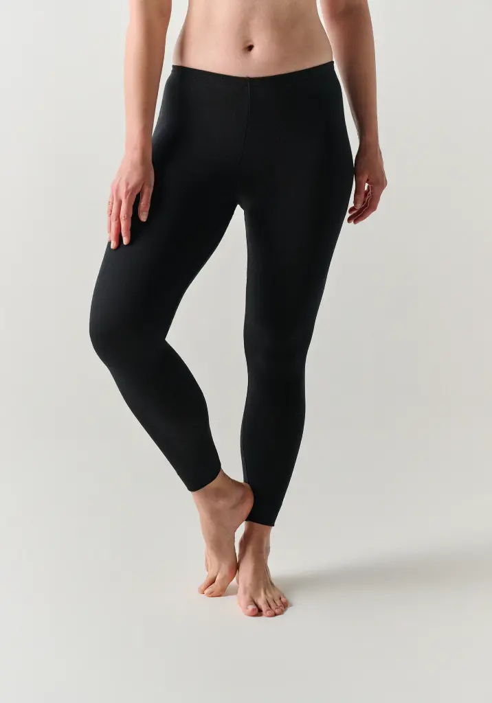 Caleçon femme en coton laine et soie noir
