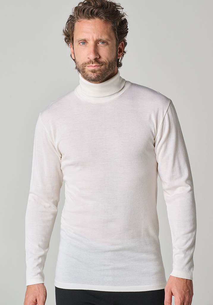 Sous pull thermique col rond, blanc, S