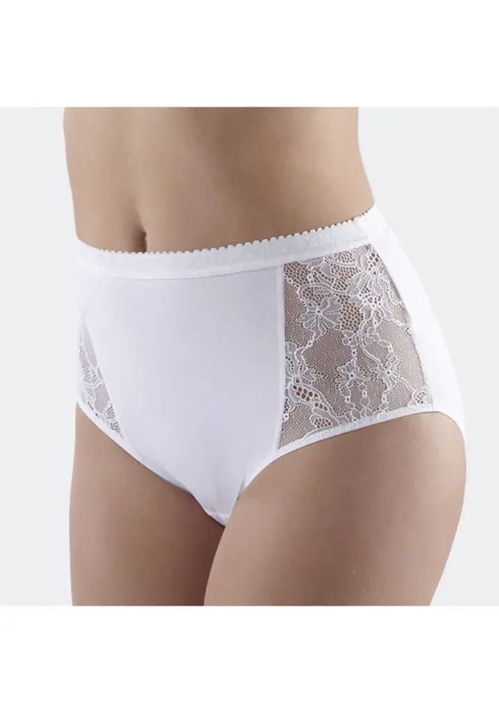 Culotte femme taille haute avec dentelle