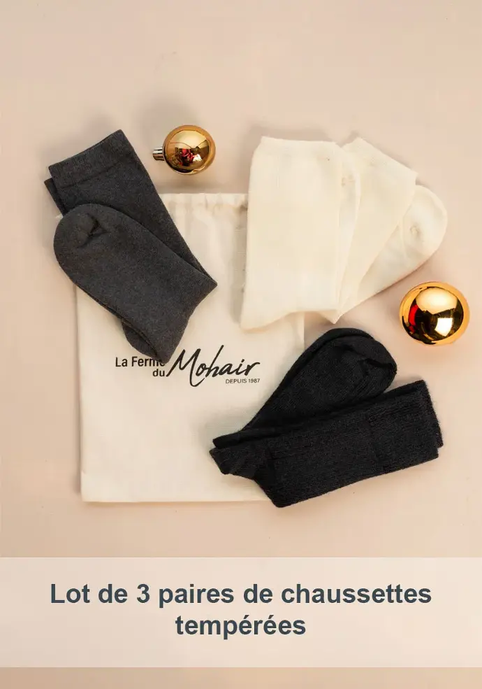 Lot de 3 chaussettes tempérées
