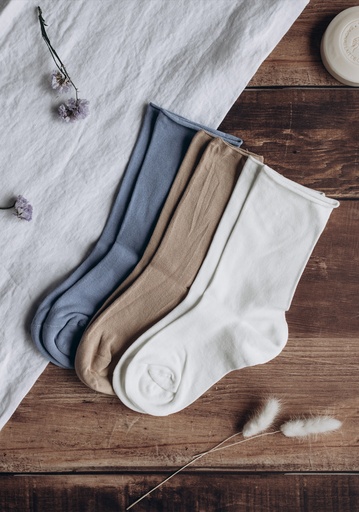 [CBRO] Chaussettes femme aux bords roulottés