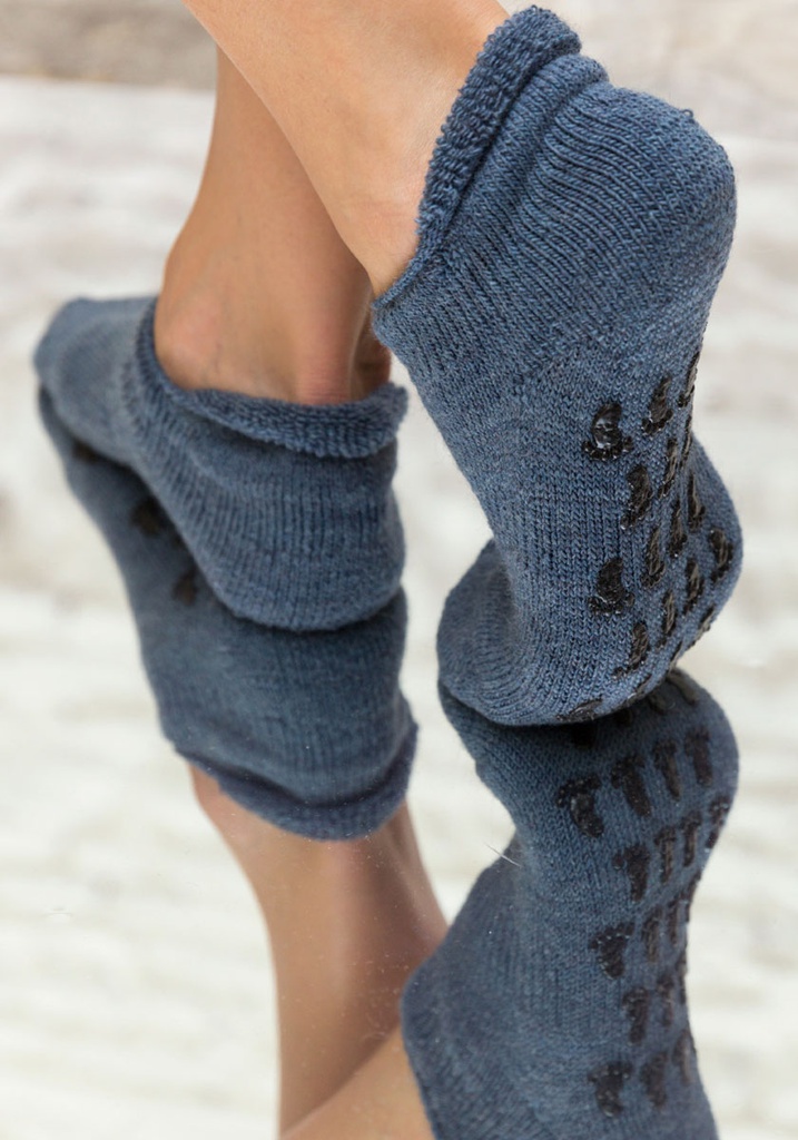 Chaussons Chaussettes en laine antidérapants mixtes